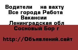 Водители BC на вахту. - Все города Работа » Вакансии   . Ленинградская обл.,Сосновый Бор г.